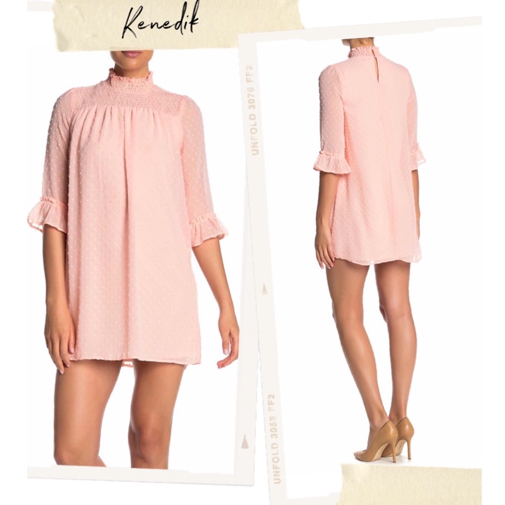 KENEDIK Dotted Mini Dress